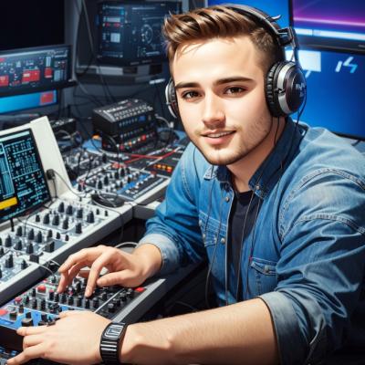 Dreamshaper V7 Can You Produce Pictures Of Radio Station Dj An 0