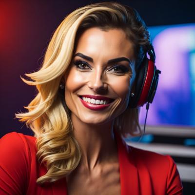 Leonardo Diffusion Female Tv Host 1